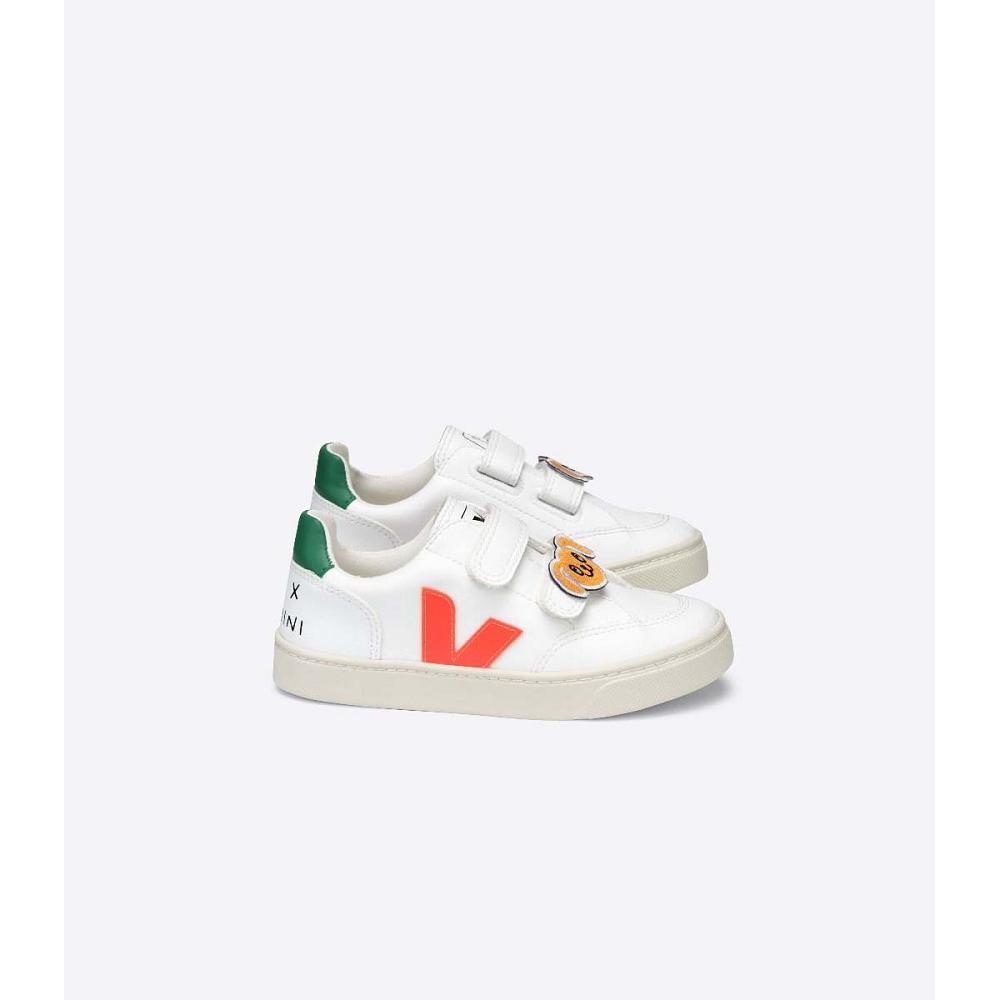 Veja V-12 CWL MINI-RODINI RABBIT Tenisky Detske Biele | SK 877ZUT